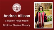 Andrea Allison - College of Allied Health - Doctor of Physical Therapy