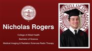 Nicholas Rogers - College of Allied Health - Bachelor of Science - Medical Imaging & Radiation Sciences-Radio Therapy