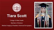 Tiara Scott - College of Allied Health - Bachelor of Science - Medical Imaging & Radiation Sciences-Sonography