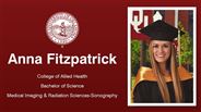 Anna Fitzpatrick - College of Allied Health - Bachelor of Science - Medical Imaging & Radiation Sciences-Sonography