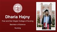 Dharia Hajny - Fran and Earl Ziegler College of Nursing - Bachelor of Science - Nursing