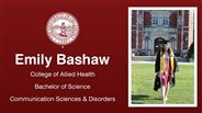 Emily Bashaw - College of Allied Health - Bachelor of Science - Communication Sciences & Disorders