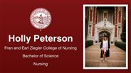 Holly Peterson - Fran and Earl Ziegler College of Nursing - Bachelor of Science - Nursing