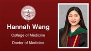 Hannah Wang - College of Medicine - Doctor of Medicine