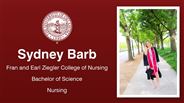 Sydney Barb - Fran and Earl Ziegler College of Nursing - Bachelor of Science - Nursing