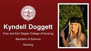 Kyndell Doggett - Fran and Earl Ziegler College of Nursing - Bachelor of Science - Nursing