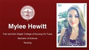 Mylee Hewitt - Fran and Earl Ziegler College of Nursing OU-Tulsa - Bachelor of Science - Nursing