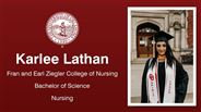 Karlee Lathan - Fran and Earl Ziegler College of Nursing - Bachelor of Science - Nursing