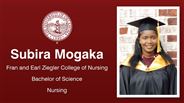 Subira Mogaka - Fran and Earl Ziegler College of Nursing - Bachelor of Science - Nursing
