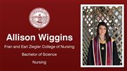 Allison Wiggins - Fran and Earl Ziegler College of Nursing - Bachelor of Science - Nursing