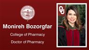 Monireh Bozorgfar - College of Pharmacy - Doctor of Pharmacy