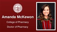 Amanda McKewon - College of Pharmacy - Doctor of Pharmacy
