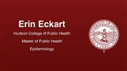 Erin Eckart - Hudson College of Public Health - Master of Public Health - Epidemiology