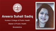 Aneera Suhail Sadiq - Hudson College of Public Health - Master of Public Health - Biostatistics