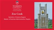 Zoe Cook - Master of Business Administration Degree