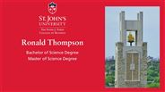 Ronald Thompson - Master of Science Degree