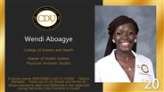 Wendi Aboagye - College of Science and Health  - Physician Assistant Studies