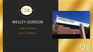 WESLEY GORDON - College of Medicine 