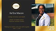 Ke'Era Macon - College of Science and Health  - Physician Assistant Studies