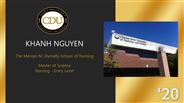 KHANH NGUYEN - The Mervyn M. Dymally School of Nursing - Nursing - Entry Level Masters