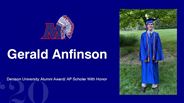 Gerald Anfinson - Denison University Alumni Award/ AP Scholar With Honor