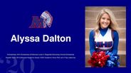 Alyssa Dalton - Scholarships: WVU Scholarship of Distinction Level 4, Ridgedale Elementary School Scholarship  - Awards: OVAC All Conference Academic Award, OVAC Academic Honor Roll, and 4-Year Letterman 
