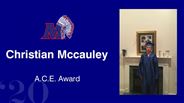 Christian Mccauley - A.C.E. Award