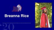 Breanna Rice - National Technical Honor Society, Certified Medical Assistant, West Virginia Wesleyan Dean’s Scholarship, West Virginia Wesleyan Softball Scholarship