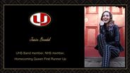 Jessica Brandel - UHS Band member, NHS member,  - Homecoming Queen First Runner Up