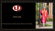 Natalie London - AP Scholar award, Volunteer award, National Honor Society