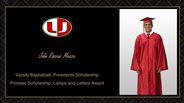 John Rosario Mazza - Varsity Basketball, Presidents Scholarship - Promise Scholarship, Lamps and Letters Award