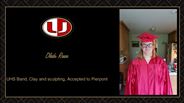 Oleda Reese - UHS Band, Clay and sculpting, Accepted to Pierpont
