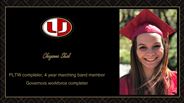Cheyenne Shiel - PLTW completer, 4 year marching band member - Governors workforce completer