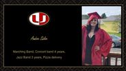 Amber Sisler - Marching Band, Concert band 4 years, - Jazz Band 3 years, Pizza delivery 
