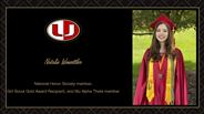 Natalie Wonsettler - National Honor Society member, - Girl Scout Gold Award Recipient, and Mu Alpha Theta member