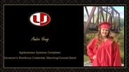 Amber Young - Agribusiness Systems Completer, - Governor’s Workforce Credential, Marching/Concert Band