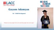 Gayane Adamyan - AA - Child Development
