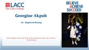 Georgine Akpuh - AS - Registered Nursing