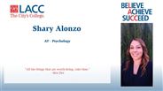 Shary Alonzo - AT - Psychology