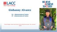 Giobanny Alvarez - AA - Administration of Justice