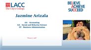 Jazmine Arizala - AA - Accounting