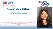 Anajahncen Atilano - ST - Early Childhood Education