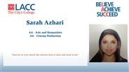 Sarah Azhari - AA - Arts and Humanities