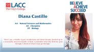 Diana Castillo - AA - Natural Sciences and Mathematics