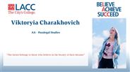 Viktoryia Charakhovich - AA - Paralegal Studies