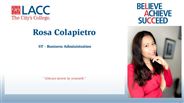 Rosa Colapietro - ST - Business Administration