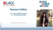 Susana Cubias - AA - Social and Behavior Science