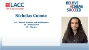 Nicholas Cuomo - AA - Natural Sciences and Mathematics