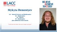 Mykyta Dementyev - AA - Natural Sciences and Mathematics