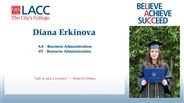 Diana Erkinova - AA - Business Administration
